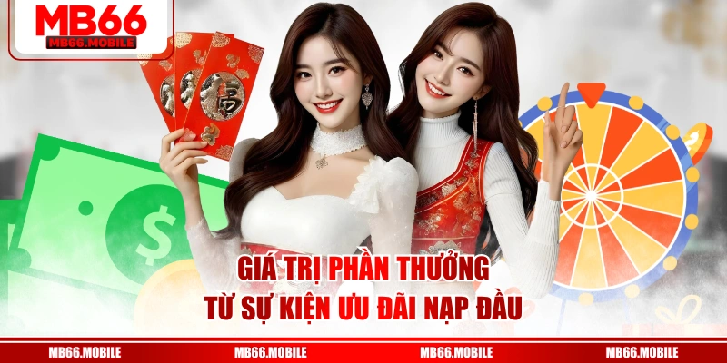 Giá trị phần thưởng từ sự kiện ưu đãi nạp đầu