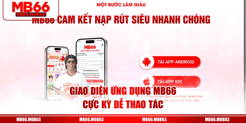 Giao diện ứng dụng MB66 cực kỳ dễ thao tác